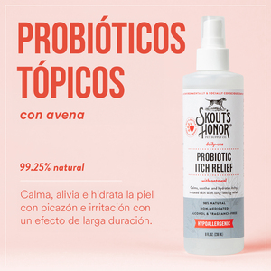 Skout's Honor Spray para Aliviar la Comezón con Probióticos para Perro y Gato, 236 ml