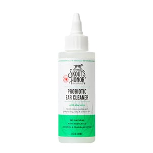 Skout's Honor Solución Natural para Limpieza de Oídos con Probióticos para Perro y Gato, 118 ml Skout's Honor Solución Natural para Limpieza de Oídos con Probióticos para Perro y Gato, 118 ml