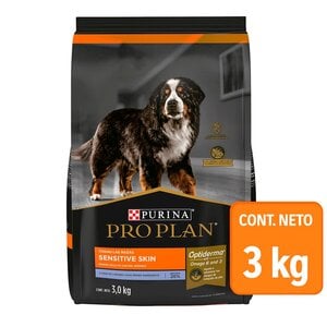 Pro Plan Sensitive Skin Optiderma Alimento Seco para Perro Adulto Receta Cordero, 3 kg Pro Plan Sensitive Skin Optiderma Alimento Seco para Perro Adulto Receta Cordero, 3 kg