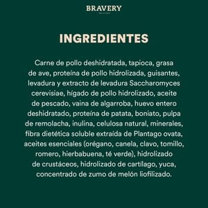 Bravery Alimento Seco Natural Libre de Granos para Cachorro Raza Pequeña Receta Pollo, 2 kg