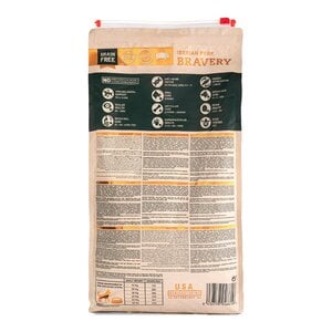 Bravery Alimento Seco Natural Libre de Granos para Perro Adulto Raza Mediana/Grande Receta Cerdo Ibérico, 4 kg