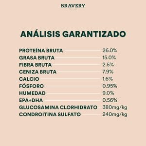 Bravery Alimento Seco Natural Libre de Granos para Perro Adulto Raza Mediana/Grande Receta Cerdo Ibérico, 4 kg