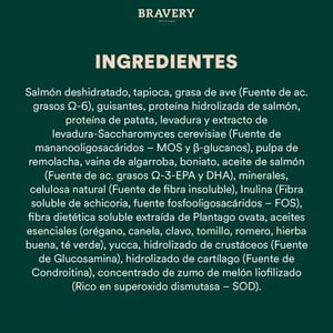 Bravery Alimento Seco Natural Libre de Granos para Gato Adulto Receta Salmón, 7 kg