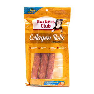 Barkers Club Premios de Colágeno en Forma de Rollo Grande con Pollo para Perro, 3 Piezas Barkers Club Premios de Colágeno en Forma de Rollo Grande con Pollo para Perro, 3 Piezas