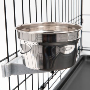 Lixit Tazón de Acero Inoxidable para Jaula o Transportadora para Perro, 2.5 Tazas Lixit Tazón de Acero Inoxidable para Jaula o Transportadora para Perro, 2.5 Tazas