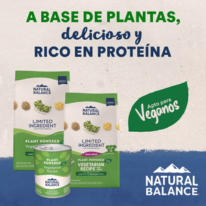 Natural Balance Alimento Húmedo Vegetariano Ingredientes Limitados para Perro Adulto, 368 g
