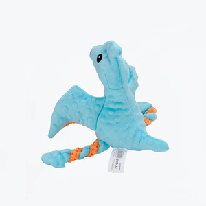 Nisoger Dinosaurs Pterodáctilo de Peluche Azul para Perro, Mediano