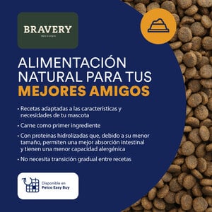 Bravery Alimento Seco Natural Libre de Granos para Cachorro Raza Pequeña Receta Salmón, 7 kg