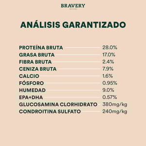 Bravery Alimento Seco Natural Libre de Granos para Perro Adulto Raza Pequeña Receta Pollo, 7 kg