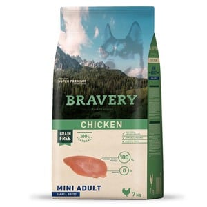Bravery Alimento Seco Natural Libre de Granos para Perro Adulto Raza Pequeña Receta Pollo, 7 kg Bravery Alimento Seco Natural Libre de Granos para Perro Adulto Raza Pequeña Receta Pollo, 7 kg