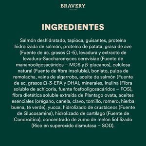 Bravery Alimento Seco Natural Libre de Granos para Gato Esterilizado Receta Salmón, 2 kg
