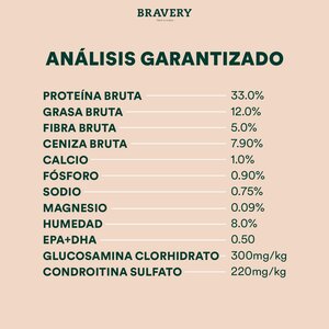 Bravery Alimento Seco Natural Libre de Granos para Gato Esterilizado Receta Salmón, 7 kg