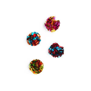 Leaps & Bounds Pelota de Papel Metálico para Gato, Chico