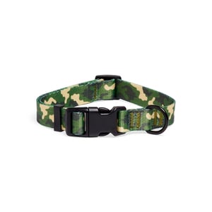 Youly Collar con Estampado Tipo Camuflaje Verde para Perro, Mediano Youly Collar con Estampado Tipo Camuflaje Verde para Perro, Mediano