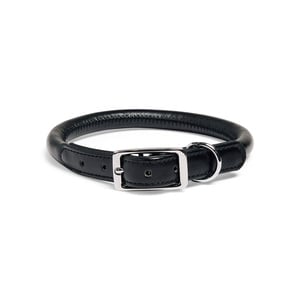 Youly Collar Tubular de Piel Falsa Color Negro para Perro, Grande Youly Collar Tubular de Piel Falsa Color Negro para Perro, Grande