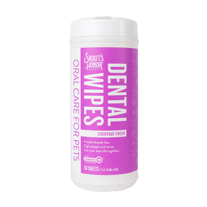 Skout's Honor Dental Wipes Toallitas Limpiadoras de Dientes para Perro y Gato, 50 Toallitas Skout's Honor Dental Wipes Toallitas Limpiadoras de Dientes para Perro y Gato, 50 Toallitas