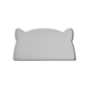 EveryYay Mantel de Silicón Antiderrames con Silueta Cara Felina para Gato, Gris EveryYay Mantel de Silicón Antiderrames con Silueta Cara Felina para Gato, Gris