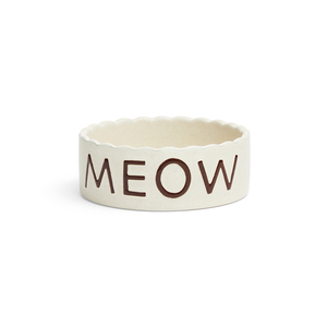 EveryYay Tazón de Cerámica con Estampado Meow Color Crema para Gato, 1 Taza EveryYay Tazón de Cerámica con Estampado Meow Color Crema para Gato, 1 Taza