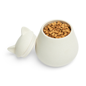 EveryYay Contenedor de Cerámica para Premios Diseño Orejas de Gatito, 1.5 kg
