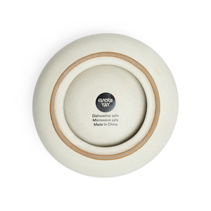 EveryYay Tazón Redondo de Cerámica Luxe Color Blanco para Gato, 0.8 Tazas