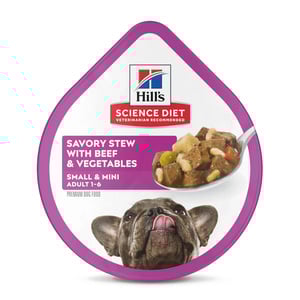 Hill's Science Diet Small & Mini Alimento Húmedo para Perro Adulto Raza Pequeña y Mini Receta Res, 99 g Hill's Science Diet Small & Mini Alimento Húmedo para Perro Adulto Raza Pequeña y Mini Receta Res, 99 g