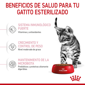 Royal Canin Alimento Seco para Gatito Esterilizado de 6 a 12 Meses de Edad, 1.14 kg