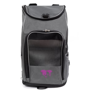 Trusty Pup Mochila y Transportadora 2 en 1 para Perro y Gato Color Gris, Mediana Trusty Pup Mochila y Transportadora 2 en 1 para Perro y Gato Color Gris, Mediana