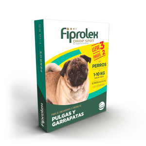 Fiprolex Pipeta Antiparasitaria para Perro Presentación con 3 Piezas,  1 a 10 kg