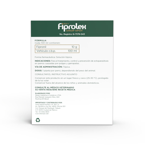 Fiprolex Pipeta Antiparasitaria para Perro Presentación con 3 Piezas,  11 a 20 kg