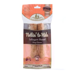 Nothing to Hide Masticables Naturales de Colágeno Diseño Rollo Pequeño Receta Salmón para Perro, 2 Piezas Nothing to Hide Masticables Naturales de Colágeno Diseño Rollo Pequeño Receta Salmón para Perro, 2 Piezas