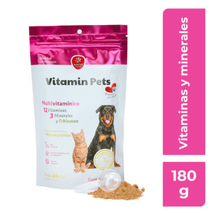 Nartex Vitamin Pets Multivitamínico en Polvo para Perros y Gatos, 180 g