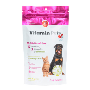 Nartex Vitamin Pets Multivitamínico en Polvo para Perros y Gatos, 180 g