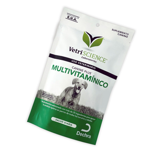 VetriScience Canine Plus Masticables Multivitamínicos para Perro Todas las Etapas de Vida, 30 tabletas