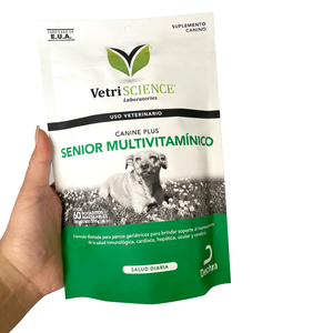 VetriScience Canine Plus Masticables Multivitamínicos para Perro Senior, 60 tabletas