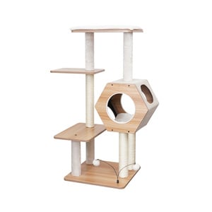 Petpals Wagon Mueble Tipo Árbol de 4 Niveles con Condo y Percha para Gato, 1 Pieza Petpals Wagon Mueble Tipo Árbol de 4 Niveles con Condo y Percha para Gato, 1 Pieza