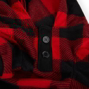 Merry Makings Navidad Pijama Patrón Tartán Rojo para Perro, Mediano