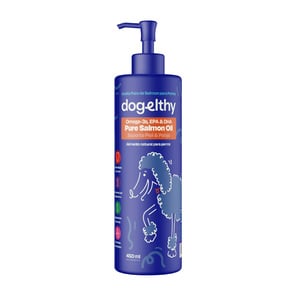 Dogelthy Pure Salmon Oil Aceite Puro de Salmón para Perro y Gato, 450 ml Dogelthy Pure Salmon Oil Aceite Puro de Salmón para Perro y Gato, 450 ml