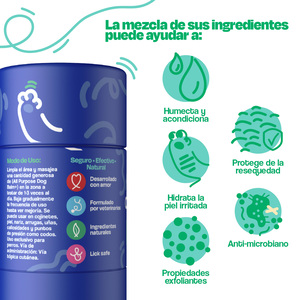 Dogelthy Dog Balm Bálsamo Hidratante para Piel Patitas y Nariz para Perro, 50 g