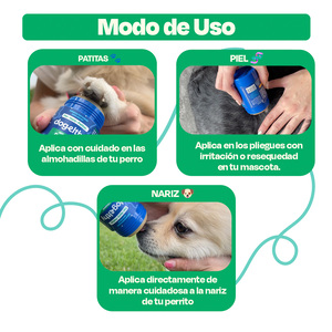 Dogelthy Dog Balm Bálsamo Hidratante para Piel Patitas y Nariz para Perro, 50 g