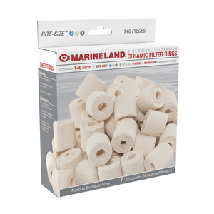 Marineland Material Filtrante Anillo de Cerámica para Peces, 140 Piezas