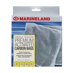 Marineland Repuesto de Filtro Bolsa de Carbón Activado para Peces, 2 Piezas Marineland Repuesto de Filtro Bolsa de Carbón Activado para Peces, 2 Piezas