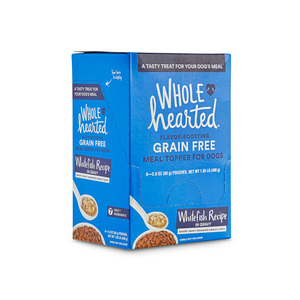 WholeHearted Meal Topper Aderezo para Croquetas Receta Caldo de Pescado Blanco para Perro, 80 g