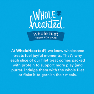 WholeHearted Premio Filetito de Salmón Rico en Proteína para Gato Todas las Edades, 28 g