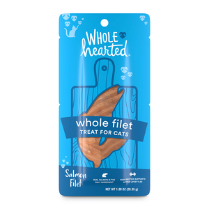 WholeHearted Premio Filetito de Salmón Rico en Proteína para Gato Todas las Edades, 28 g WholeHearted Premio Filetito de Salmón Rico en Proteína para Gato Todas las Edades, 28 g