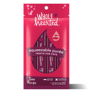 WholeHearted Squeezable Premio Cremoso para Gato Todas las Edades Receta Atún, 56 g WholeHearted Squeezable Premio Cremoso para Gato Todas las Edades Receta Atún, 56 g