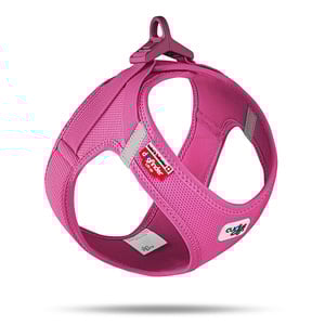 Curli Arnés Clasp Air Mesh Color Fucsia Ajuste Romano para Perro, Mediano Curli Arnés Clasp Air Mesh Color Fucsia Ajuste Romano para Perro, Mediano
