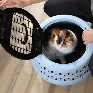 Petmate Transportadora Rígida Redonda Get Arround para Perro o Gato, Chica