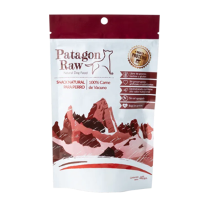 Patagon Raw Premio Tipo Jerky para Perro Receta Carne de Vacuno, 40 g Patagon Raw Premio Tipo Jerky para Perro Receta Carne de Vacuno, 40 g