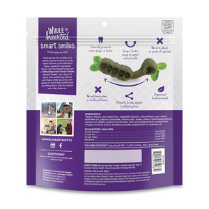 WholeHearted Smart Smiles Premios Dentales para Perro Raza Grande Receta Original, 20 Piezas