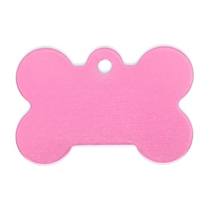 Hillman Group Placa de Identificación en Forma de Hueso Color Rosa para Perro, Grande Hillman Group Placa de Identificación en Forma de Hueso Color Rosa para Perro, Grande